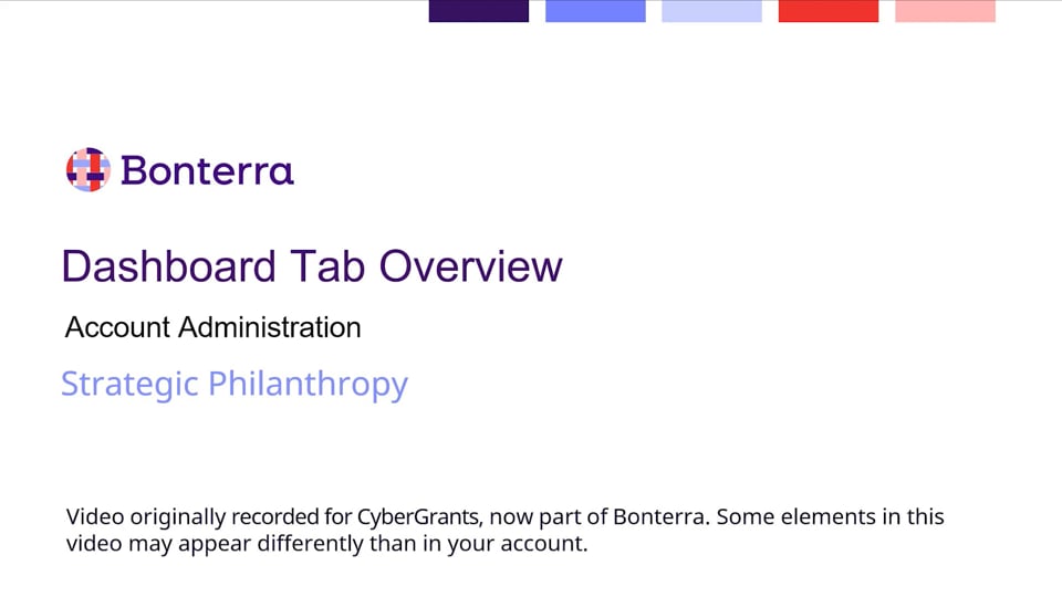 Dashboard Tab Overview