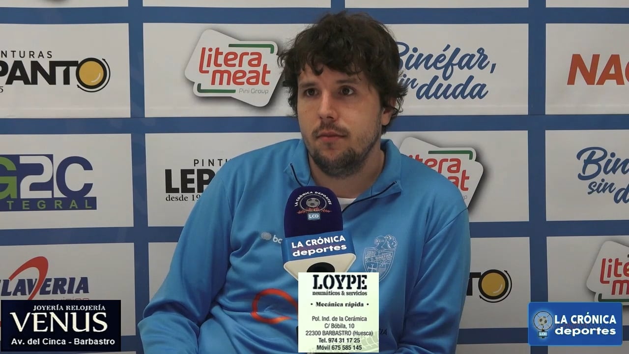 LUIS ARCAS (Entrenador Binéfar) CD Binéfar 0-1 SD Borja / Jor. 26 / Tercera Rfef