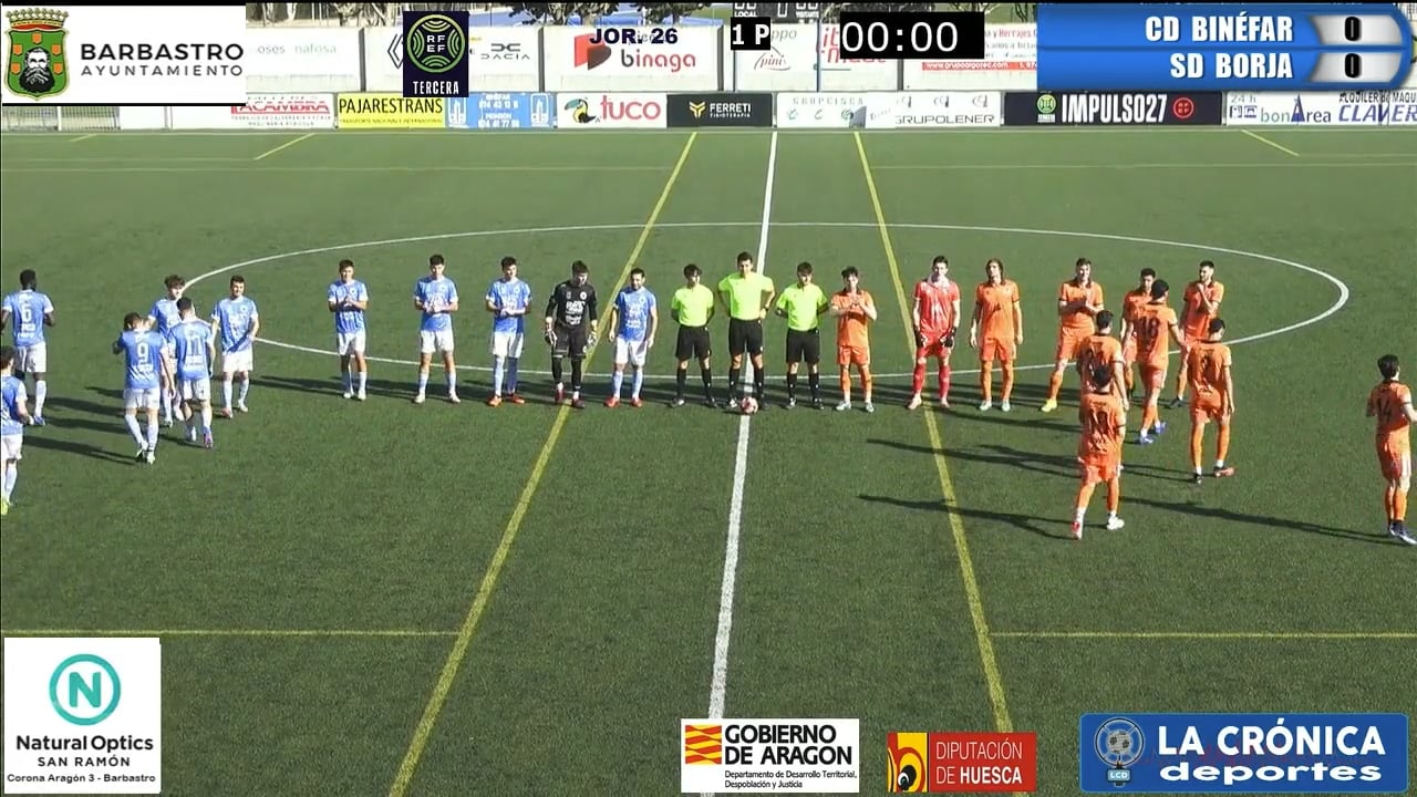 (RESUMEN Y GOL) CD Binéfar 0-1 SD Borja / Jor. 26 / Tercera Rfef