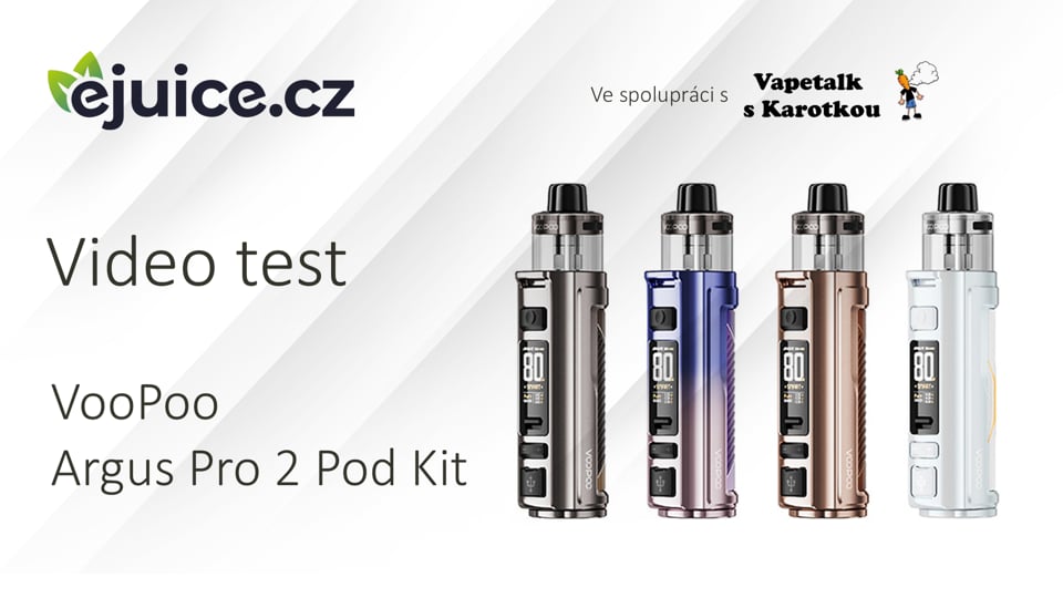 VooPoo Argus Pro 2 Pod Kit - video test (CZ)