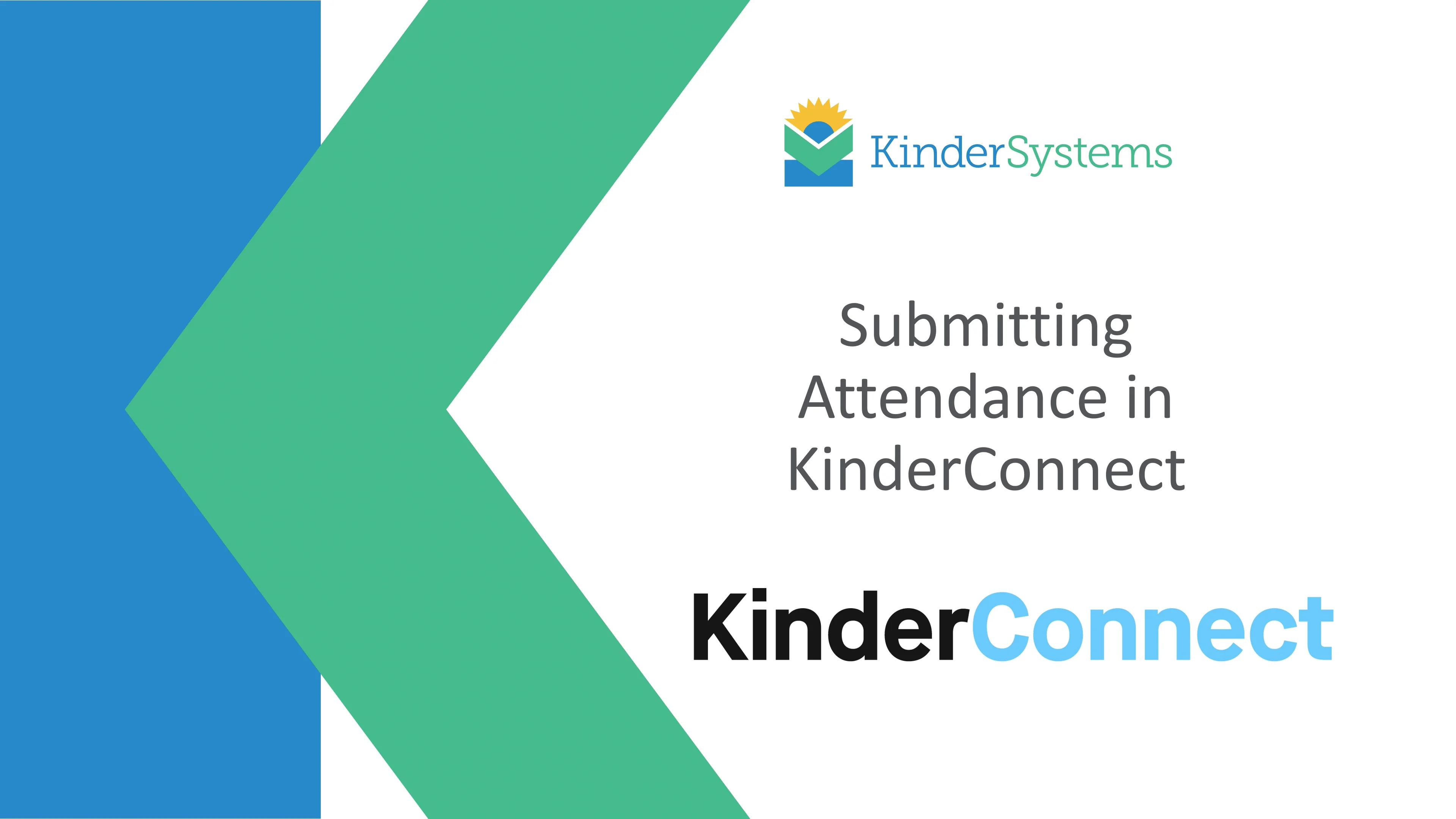 Submitting Attendance in KinderConnect on Vimeo