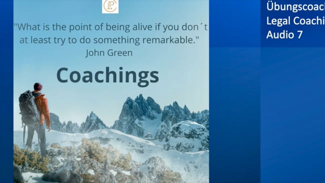 Übungsvideo Legal Coaching 7