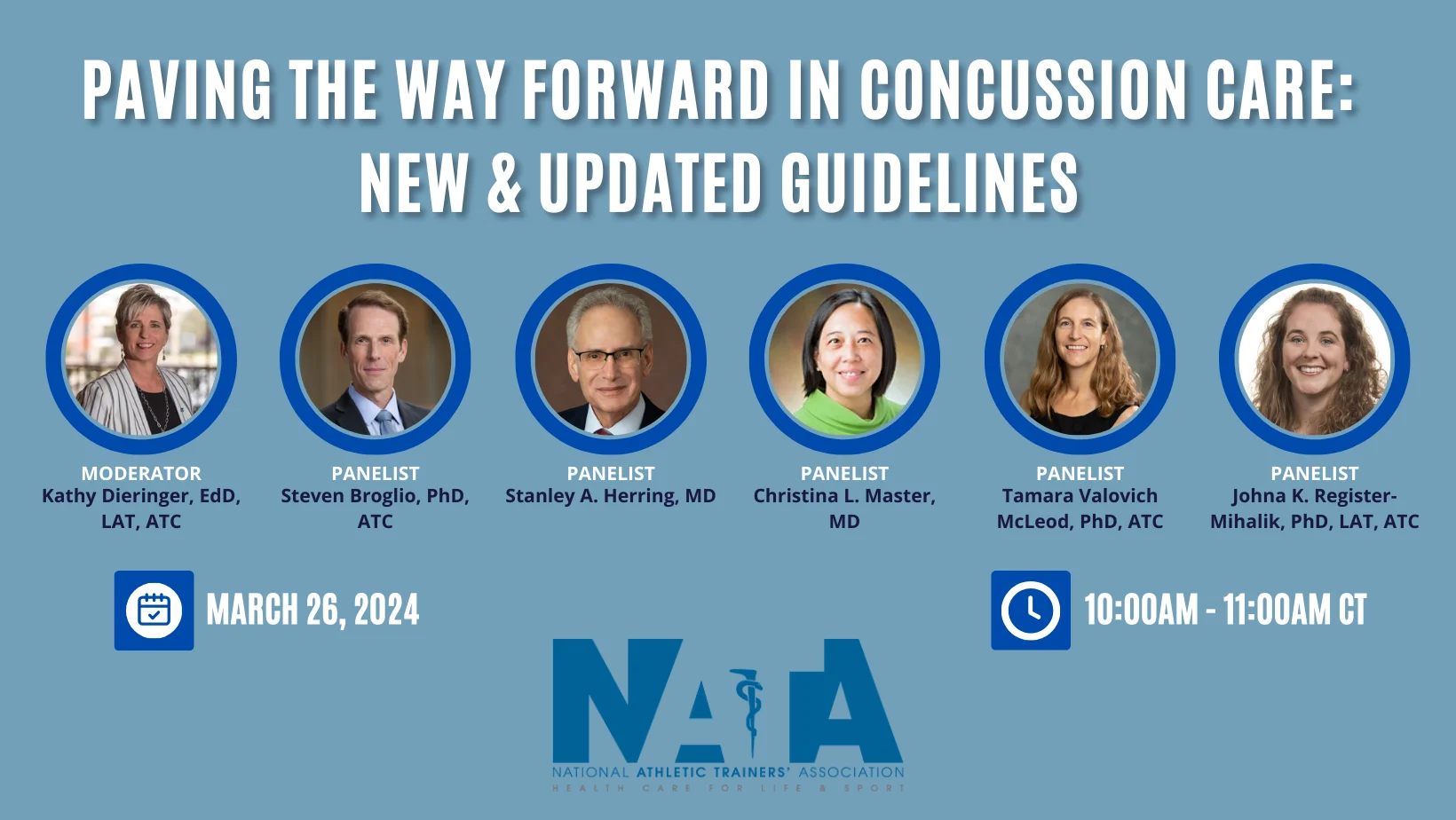 NATA Media Briefing: Paving the Way Forward in Concussion Care: New &  Updated Guidelines