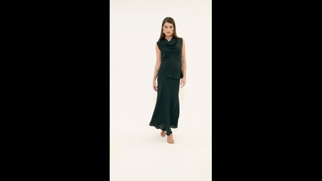 Saia Midi Acetinada Dallas