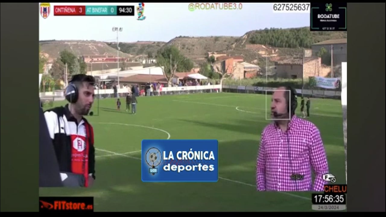 FRAN PUYER (Entrenador Ontiñena) CF Ontiñena 3-0 AT Binéfar / Jor. 26 - Preferente Gr 1