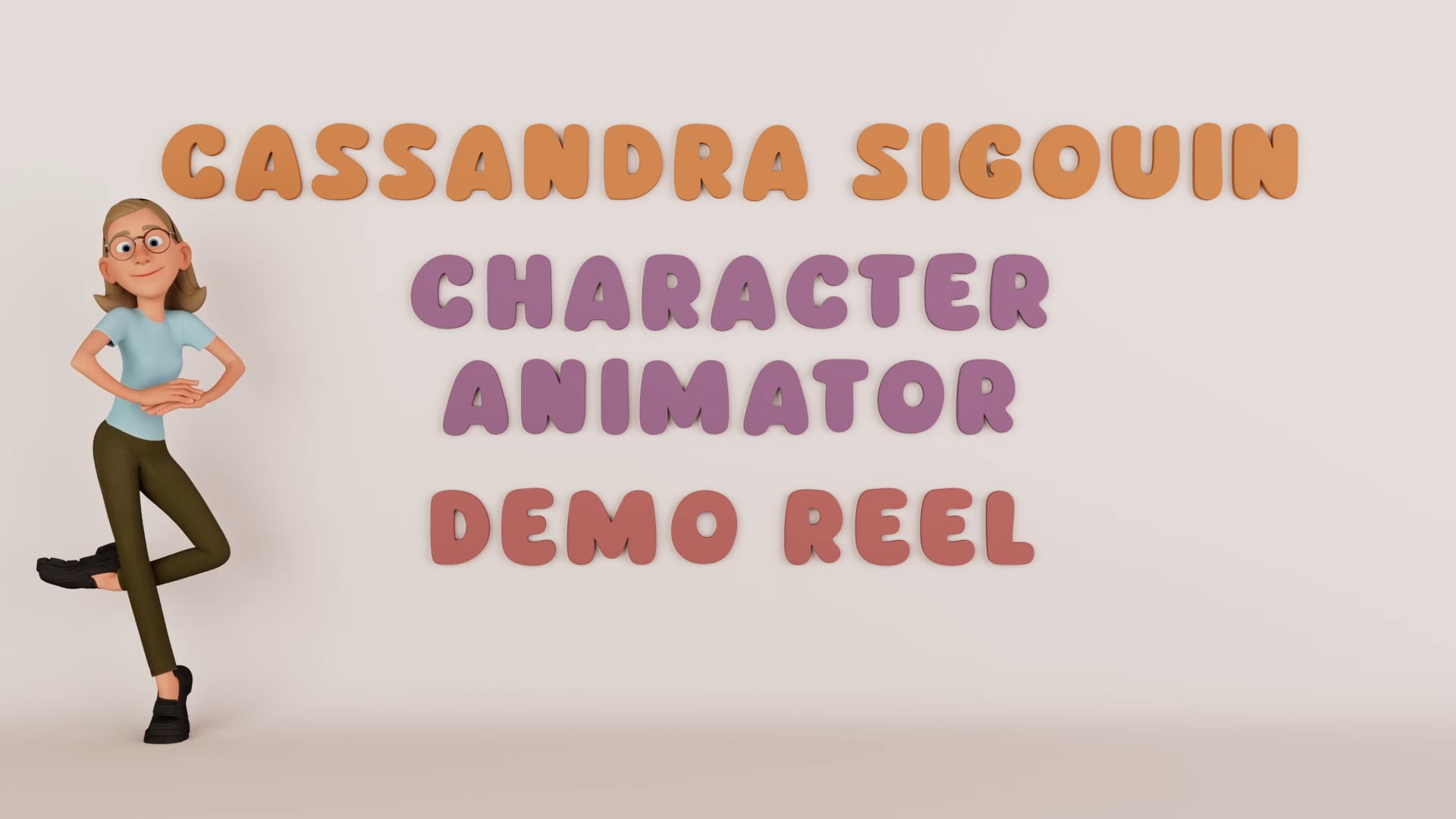 Animation Demo Reel Intro and Outro | Animated Title Cards | 3D Character Animation