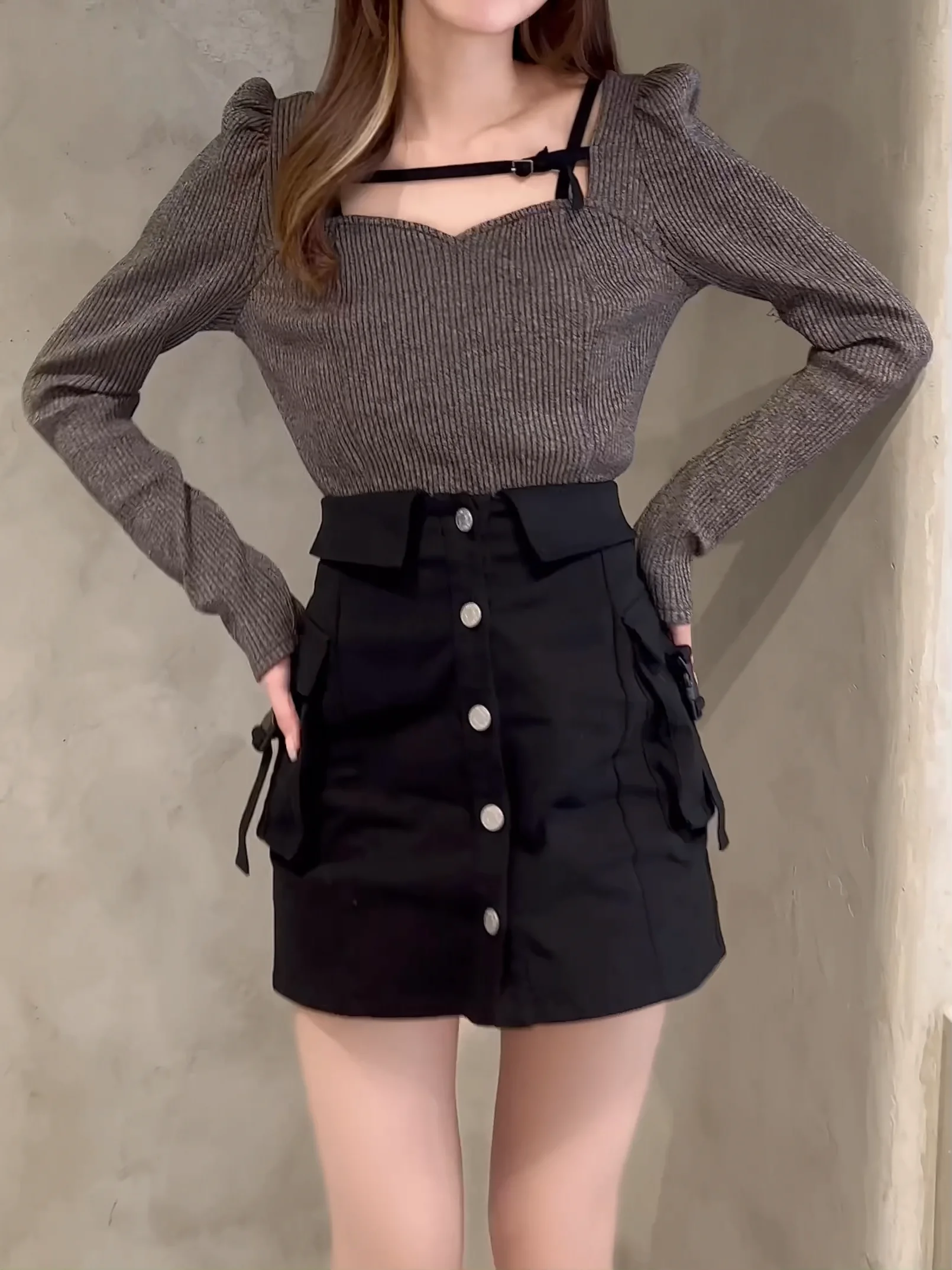 EATME フラップポケットカーゴスカート イートミー EATME フラップポケットカーゴスカート （ベージュ