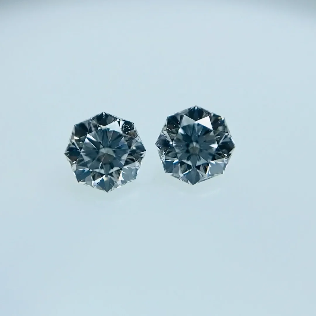 【楽天スーパーセール】 八角形！オクタゴン！セット石！ 0.216ct/0.213ct/RT2313/CGL ダイヤモンド