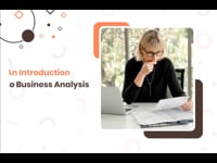 Module 01: An Introduction To Business Analysis