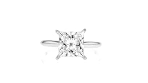 3.00 Carat Princess-Cut Lab-Grown Diamond Solitaire Ring in 14kt White Gold