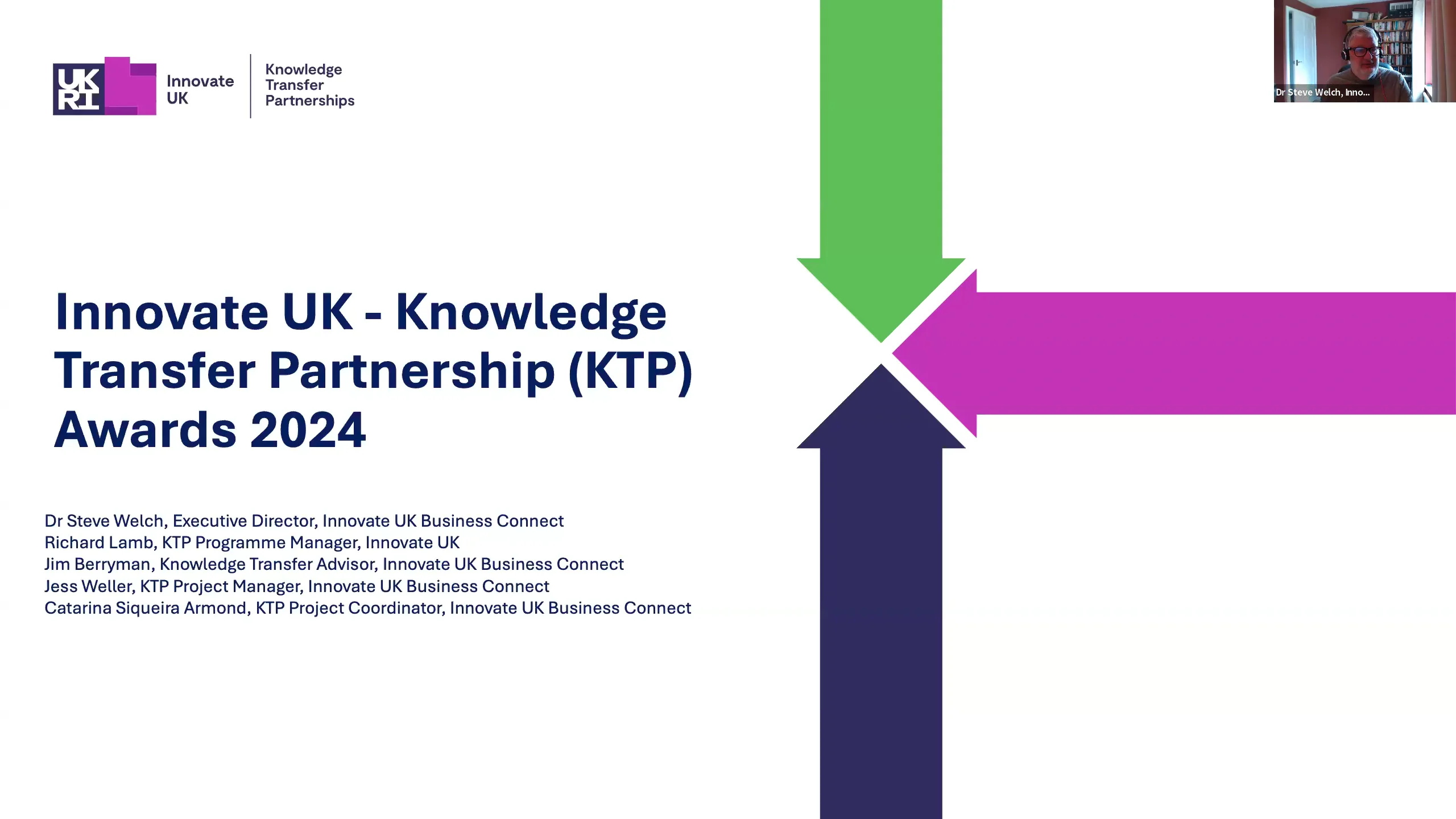 Innovate UK Knowledge Transfer Partnership Awards 2024 briefing - recording