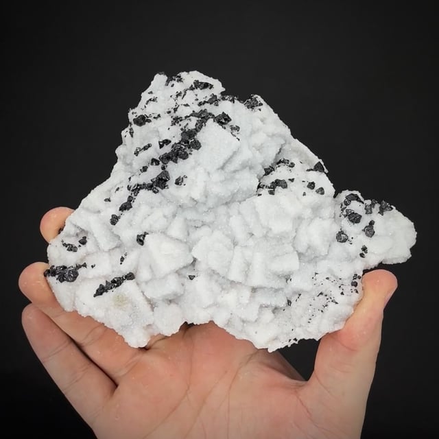 Quartz cast after Fluorite with Sphalerite