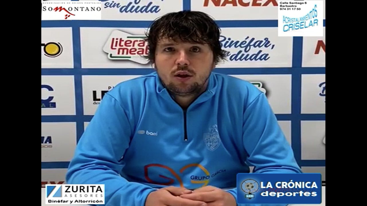 LA PREVIA / CF Calamocha - CD Binéfar / LUIS ARCAS (Entrenador Binéfar) Jor. 25 / Tercera Rfef