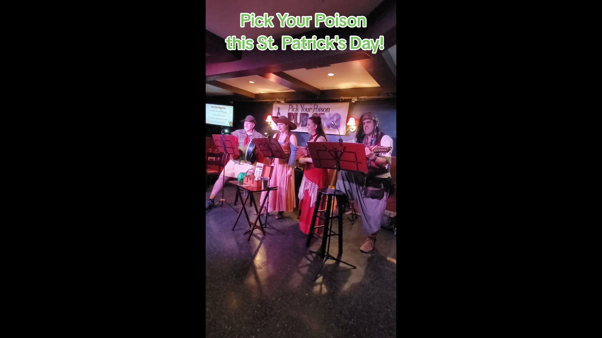 Promotional video thumbnail 2 for Pick Your Poison Pub Sing