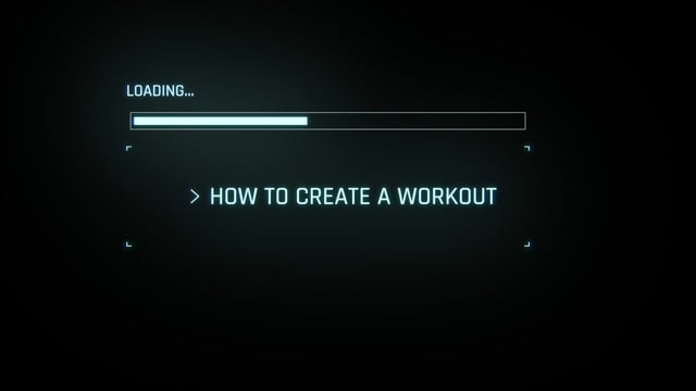 How to create a workout in the 6-8 game desk