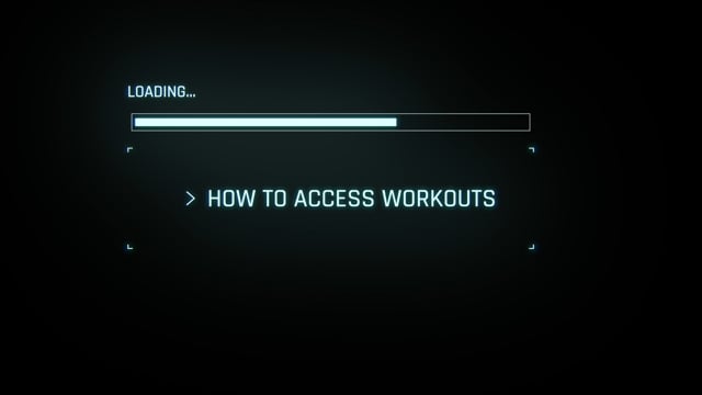 How athletes can access workouts in the 6-8 mobile app