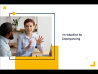 Module 01: Introduction To Conveyancing