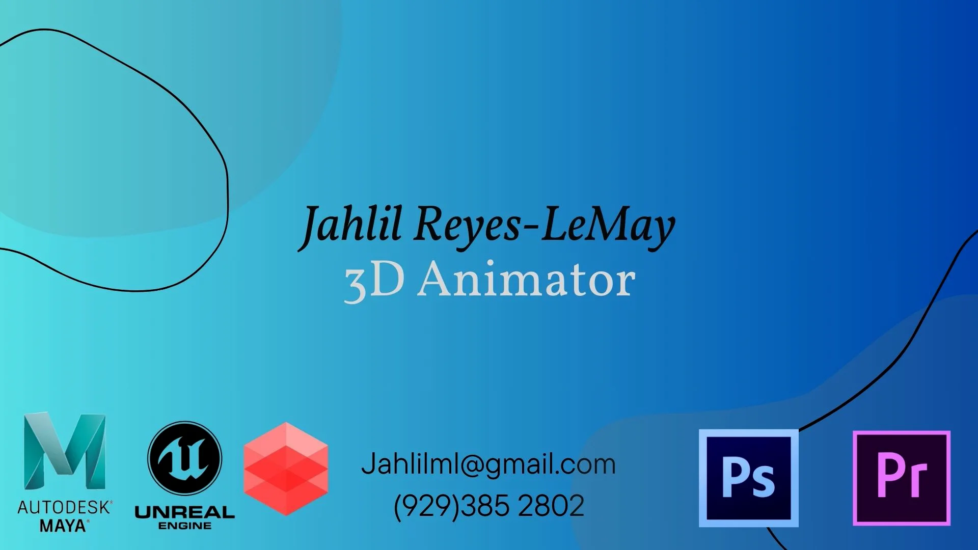 Jahlil Reyes-LeMay's Demo Reel '24