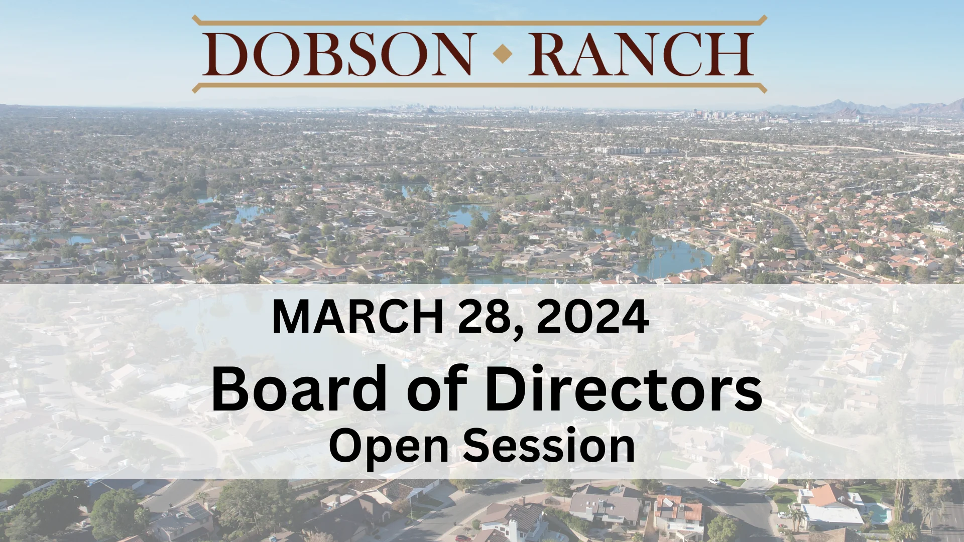 Board of Directors Open Session on Vimeo