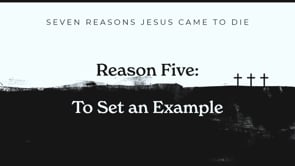 Reason 5: To Set An Example