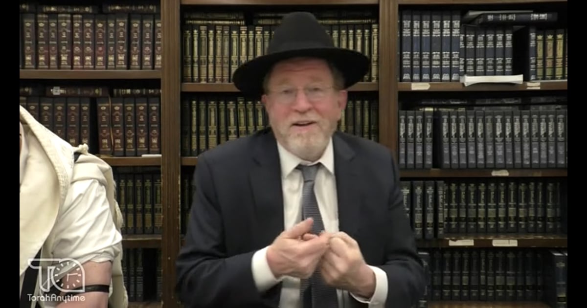 Kollel Ohr Shmuel Chumash Shiur Parshas Tzav With R’ Menashe Frankel