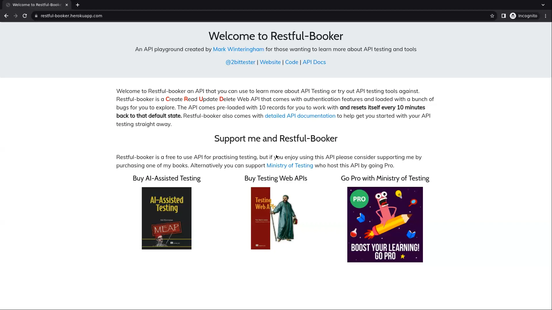 restful-booker API Testing on Vimeo