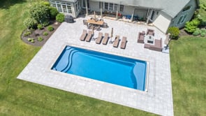 Latham Fiberglass Pool | Barcelona Model | 16' x 38' Rectangle