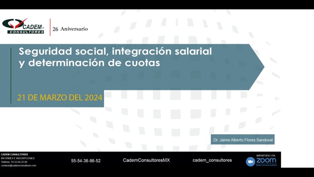 Seguridad social, integración salarial y determinación de cuotas