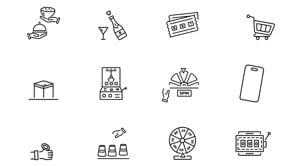 Animated Lottery Icons, an Outline Icon by Prosymbols (Thumbnail 7 of 7)