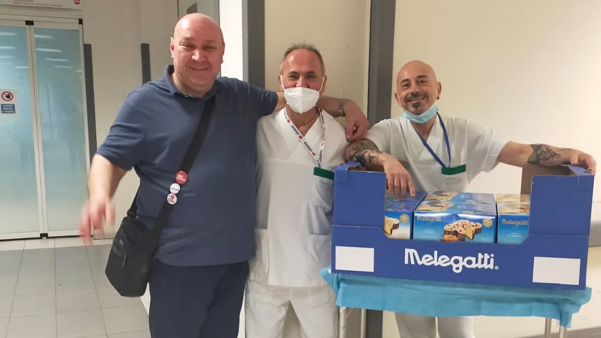 Le colombe del gruppo San Cristoforo in dono ai sanitari del Sant’Orsola