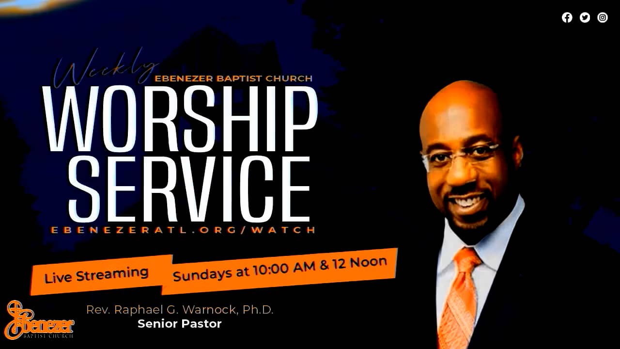 Ebenezer Baptist Church ATL Easter Sunday Service 10AM, March 31