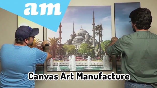 Canvas Art Manufacture, Make Canvas Frame and Printing Artwork on Large Format Printer