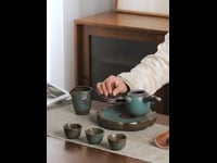 Lotus Japanese Tea Set Handmade Ceramic Teapot Set