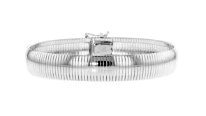 Italian Sterling Silver Omega Bracelet