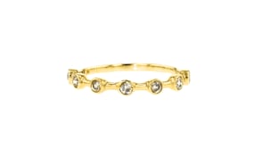 25 ct. t.w. Bezel-Set Diamond Ring in 18kt Yellow Gold