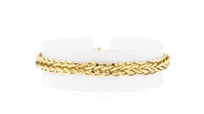 18kt Yellow Gold Wheat-Link Bracelet
