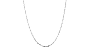 Italian Sterling Silver Crisscross-Link Chain Necklace