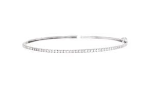 50 ct. t.w. Diamond Bangle Bracelet in Sterling Silver