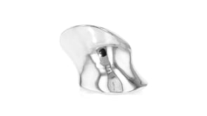 Italian Sterling Silver Asymmetrical Ring
