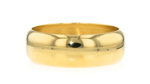 Italian 18kt Gold Over Sterling Satin and Polished Bangle Bracelet