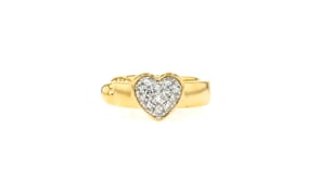 15 ct. t.w. Diamond Jewelry Set Three Single Cuff, Heart and Hoop Earrings in 18kt Gold Over Sterling