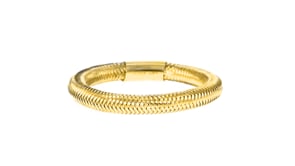 Italian 14kt Yellow Gold Mesh Ring