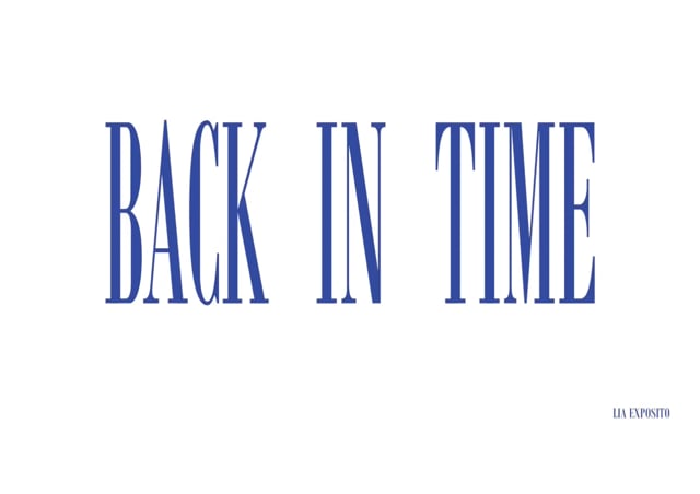 BACK IN TIME