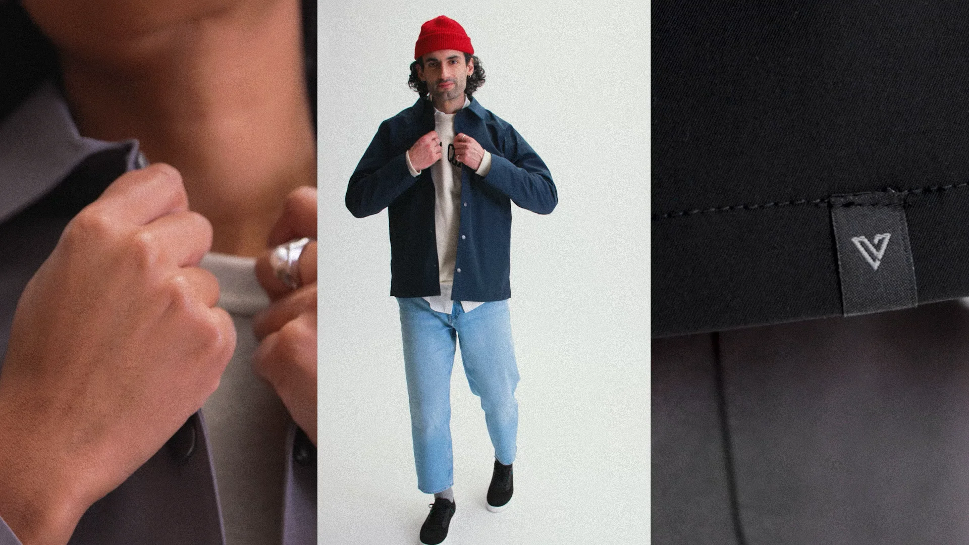W.RIVER COACH JACKET ブラック boathouse-coaches-windbreaker-
