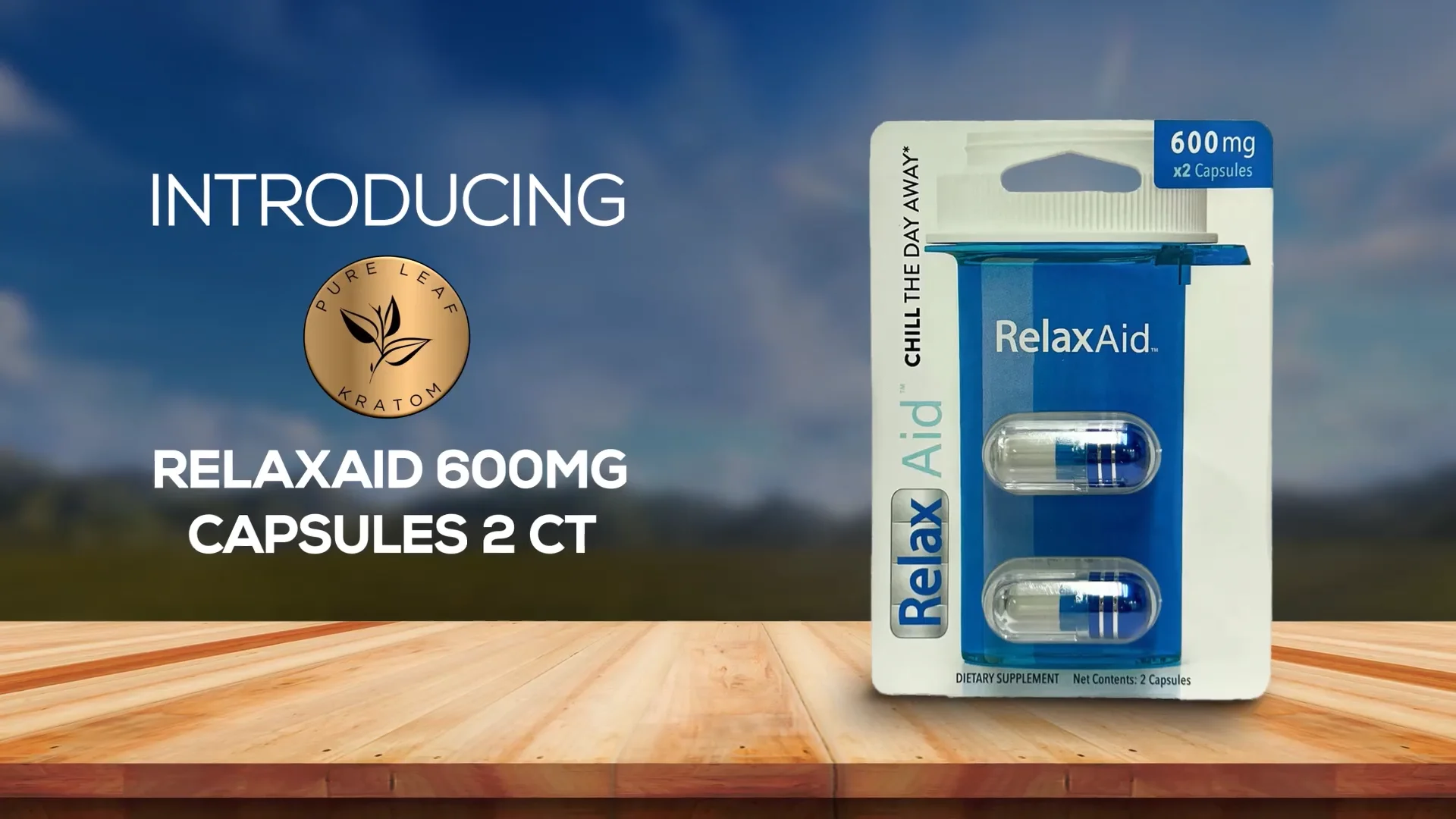 RelaxAid 600mg Capsules 2 ct - Natural Supplement