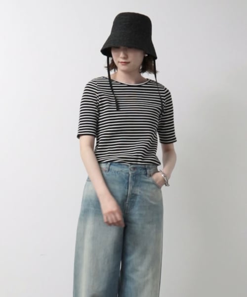 nowos ボーダーカットソー