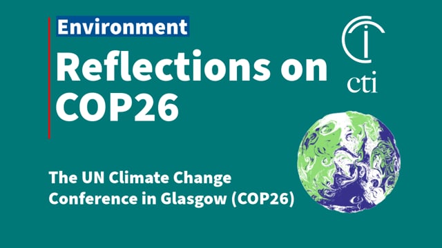 Reflections on COP26