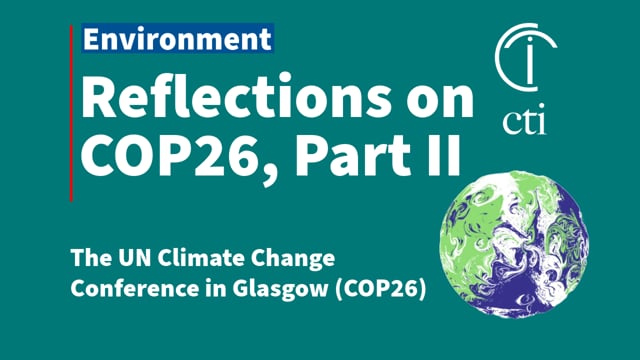 Reflections on COP26, Part II