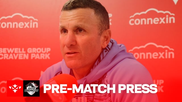 PRE-MATCH PRESS: Willie Peters previews this Friday's game against London