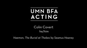 Colin Covert - Haemon, The Burial at Thebes by Seamus Heaney